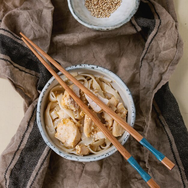 Nouilles Udon aux crevettes