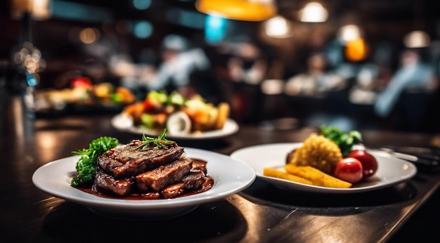 nourriture sur une assiette nourriture sur la table des aliments délicieux sur la table des aliments savoureux sur la table