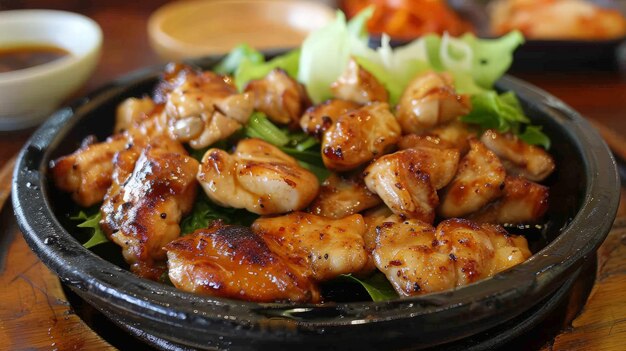 nourriture coréenne poulet teriyaki