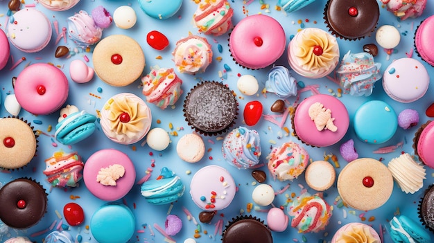 La nourriture de dessert de la fête des tartes