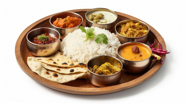 nourriture indienne thali