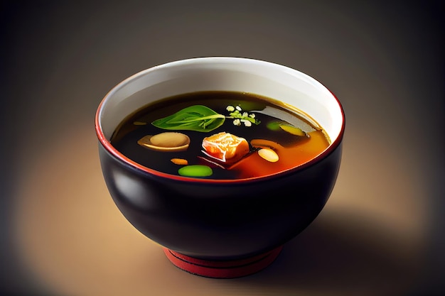 Nourriture japonaise de soupe de miso