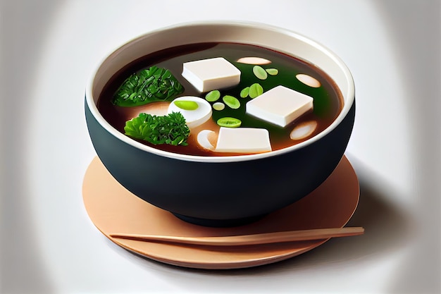 Nourriture japonaise de soupe de miso