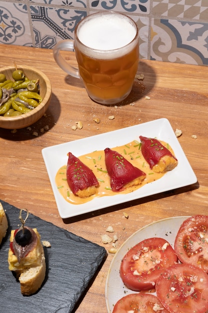 Photo nourriture pour célébrer la journée mondiale des tapas