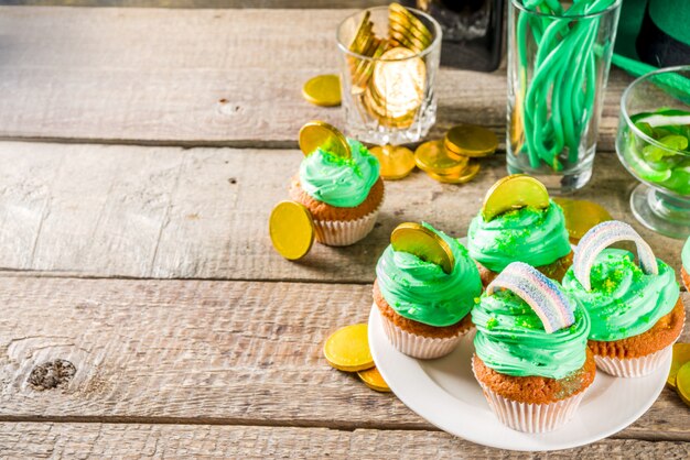 Nourriture pour les enfants célébrant la Saint-Patrick