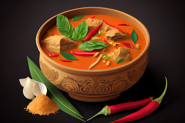 Nourriture thaï Panang Curry