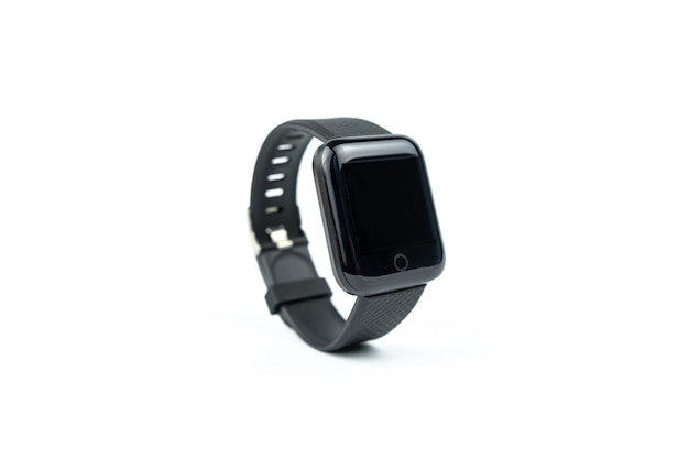 Photo nouveau bracelet de fitness intelligent avec écran noir vierge