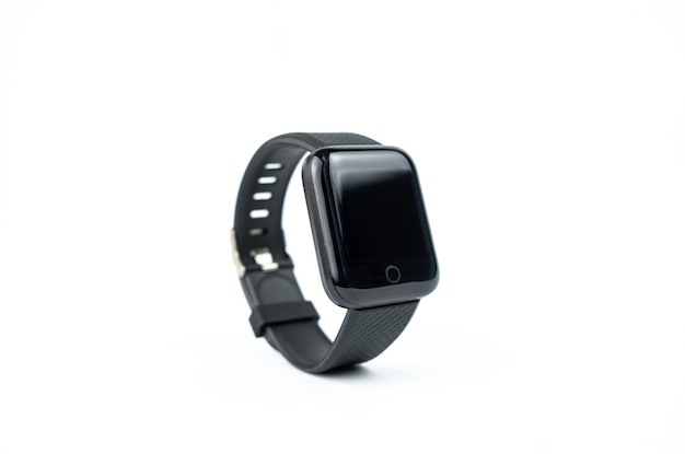 Photo nouveau bracelet de fitness intelligent avec écran noir vierge