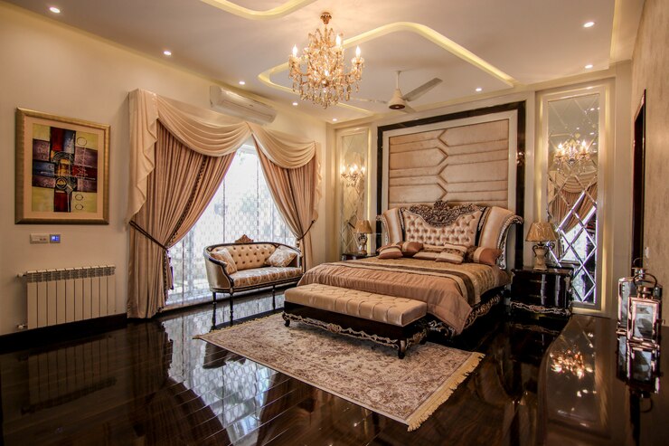 Photo nouveau design de chambre de luxe