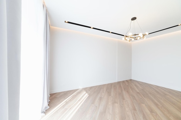 Photo nouveau design d'intérieur élégant et moderne avec des murs blancs de style loft