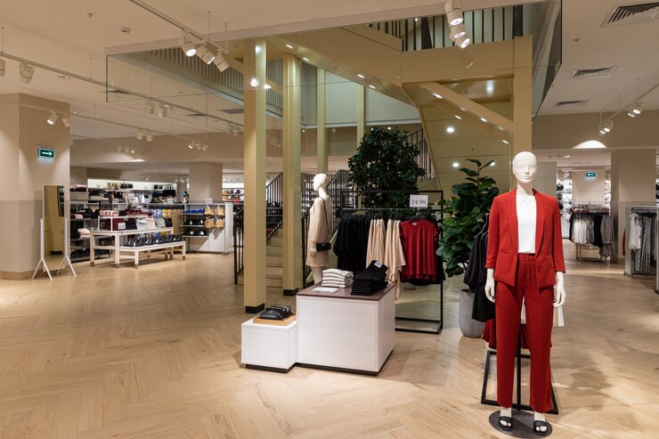 Photo nouveau luxe intérieur de magasin moderne.
