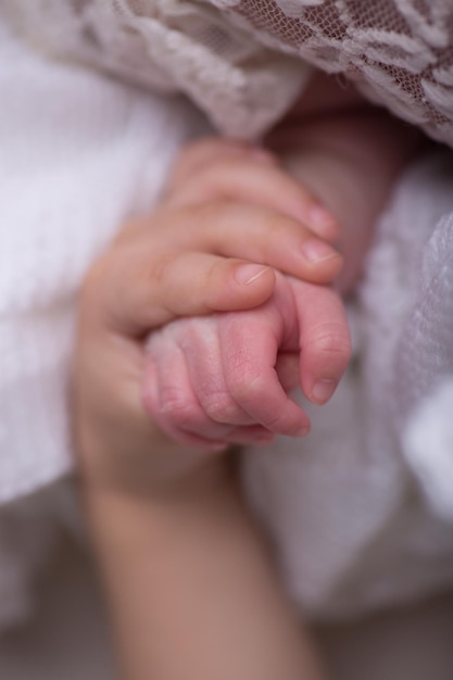 Nouveau-né petites mains partie du corps affection maternité