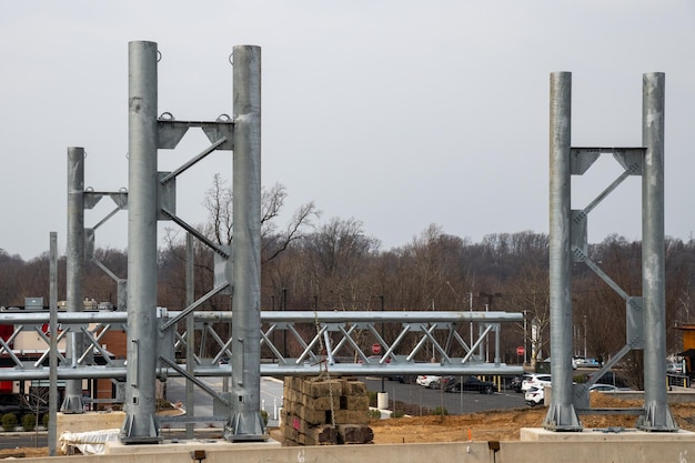 Nouveau support en fer pour le pont transport métallique à boulons