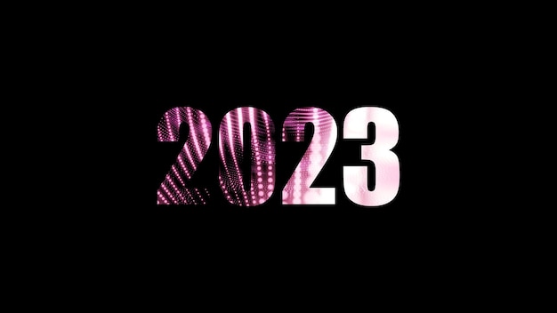 Photo nouvel an 2023. conception minimale 2023.