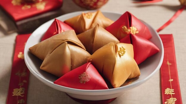 Le Nouvel An chinois avec des biscuits de la fortune