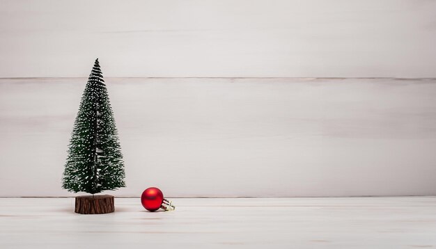 Nouvel An et fond de Noël avec arbre de Noël sur fond blanc en bois Joyeux Noël