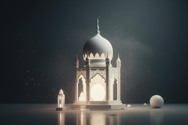 Nouvel An islamique Le jour du début de l'année selon le calendrier islamique le premier jour du mois de Muharram tradition musulmane religion lune IA générative