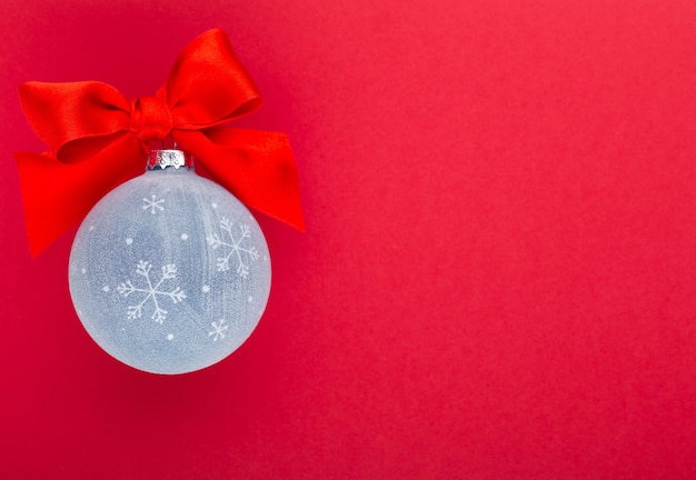 Nouvel an, Noël avec des boules de Noël bleues