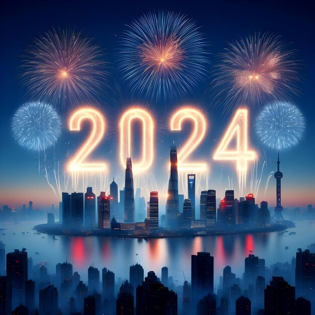 Photo la nouvelle année 2024