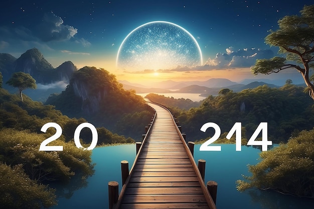 La nouvelle année 2025, un voyage vers une vision d'avenir heureux