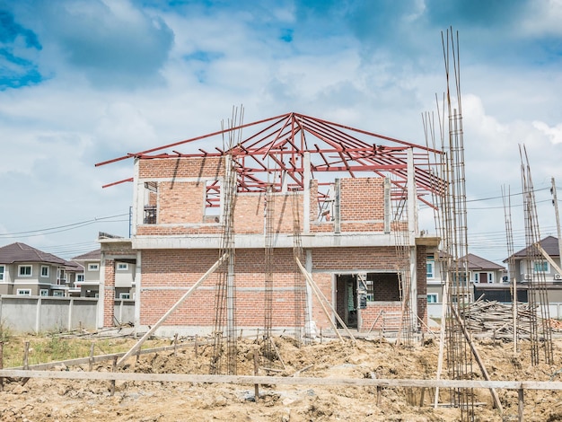 Nouvelle construction de maison en chantier