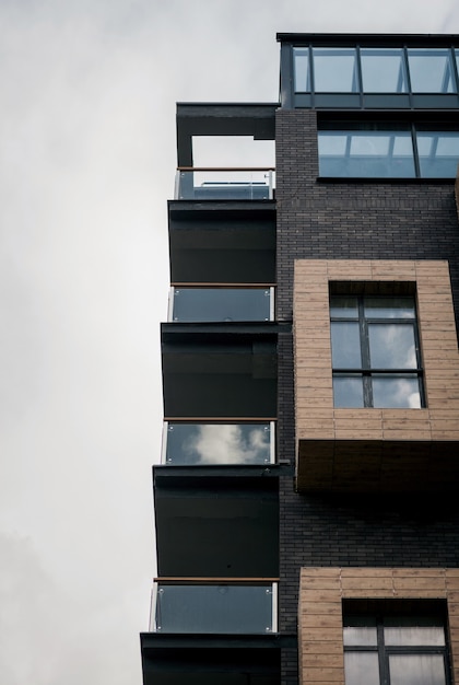 Nouvelle maison de construction architecturale moderne.