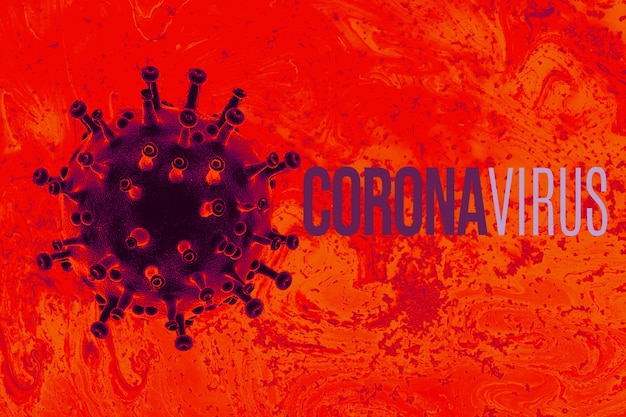 Photo novel coronavirus 2019ncov concept de virologie des risques médicaux pandémiques pour la santé