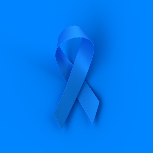 Photo novembre bleu pour le mois de la prévention du cancer de la prostate