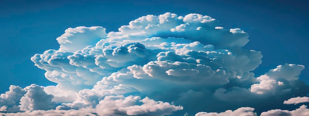 Nuage blanc sur ciel bleu