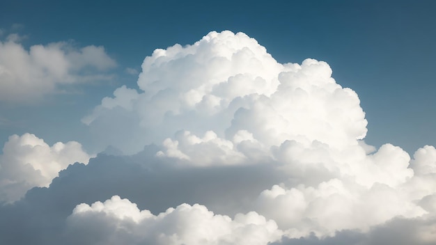 Nuage blanc dans le ciel bleu