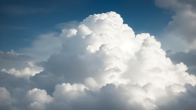 Nuage blanc dans le ciel bleu