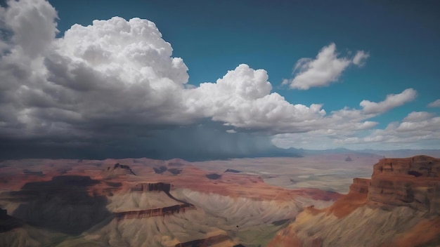 Un nuage blanc dans le ciel