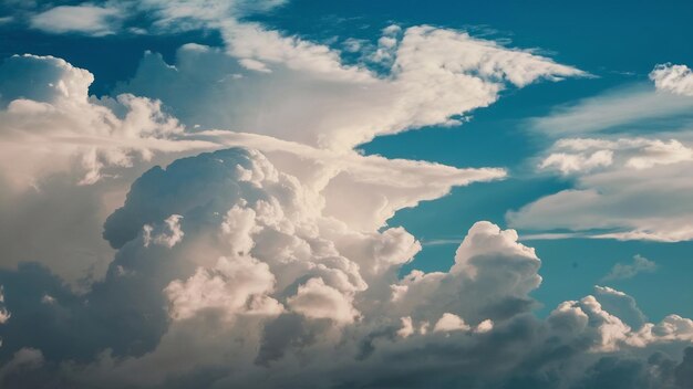 Le nuage et le ciel bleu