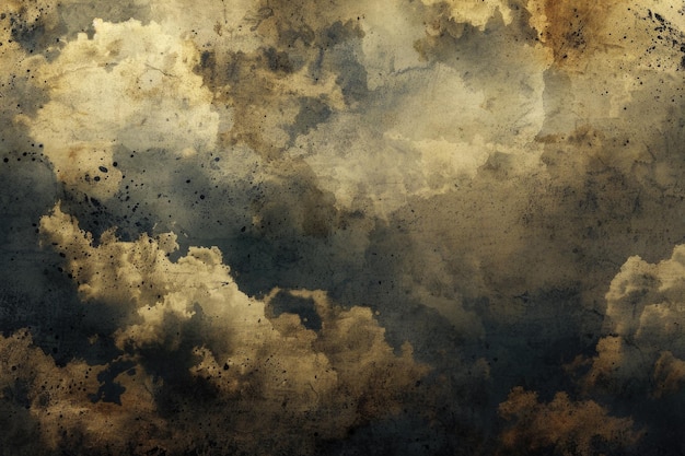 nuage et ciel doux artistique avec texture de papier grunge