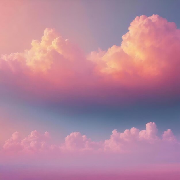 Le nuage doux est un gradient pastel arrière-plan du ciel abstrait en couleur douce