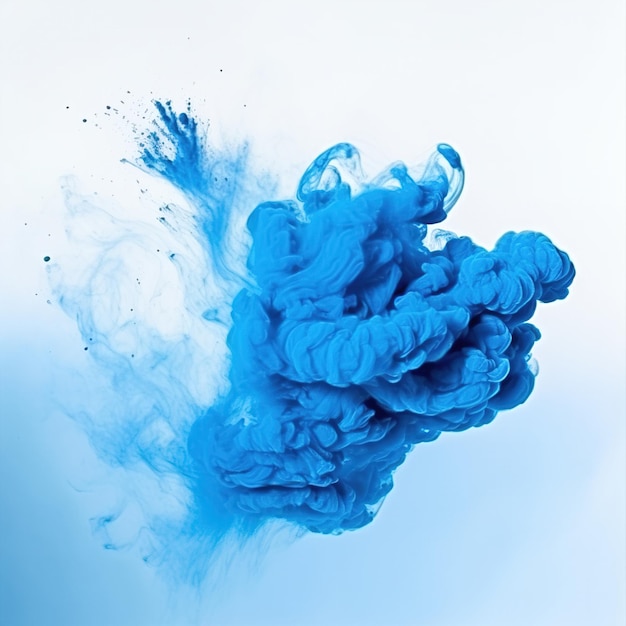 Le nuage d'encre bleue