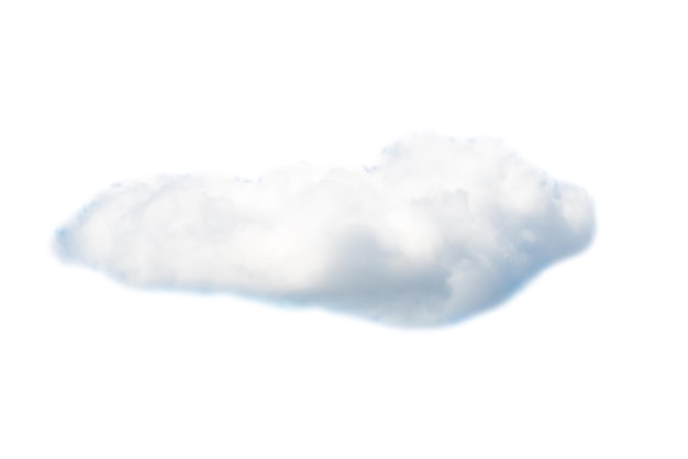 Un nuage isolé dans le ciel