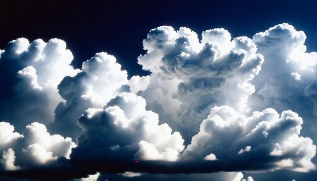 Photo un nuage sur lequel est écrit le mot 