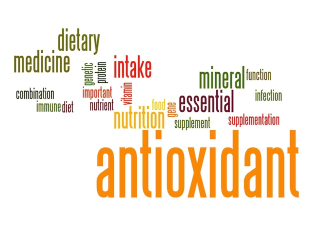 Nuage de mot antioxydant