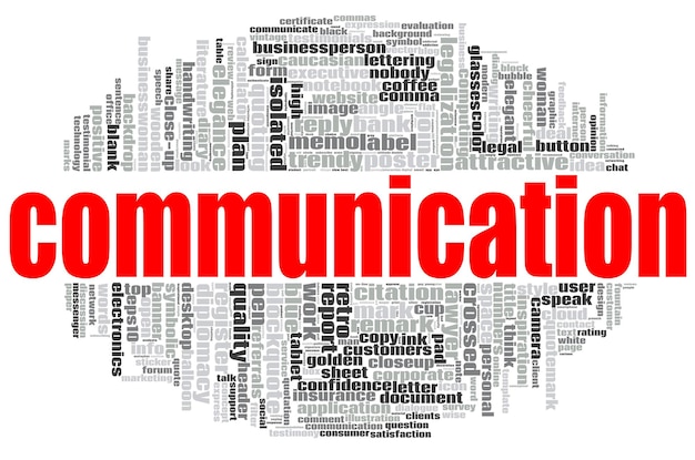 Nuage de mot communication