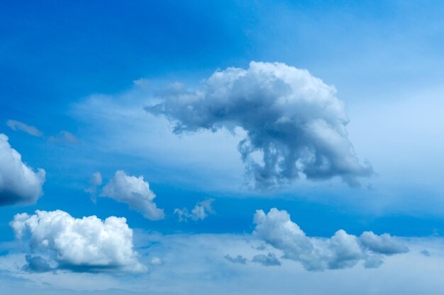 Nuage d'orage sur un fond de ciel bleu fond de mauvaise humeur cloudscape dramatique