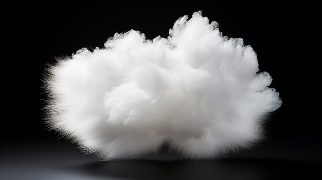 Nuage d'ozone sur noir