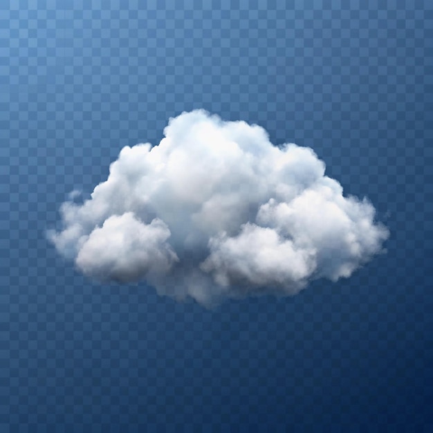 nuage png isolé sur fond blanc