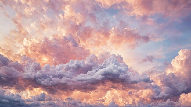 Photo un nuage qui est rose et violet