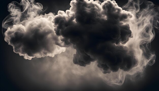 Photo un nuage qui a le mot tonnerre dessus