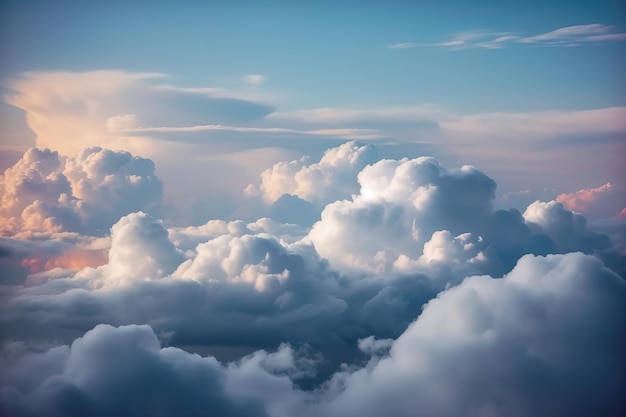 Nuages aériens de l'espace Nuages aériens de l'espace