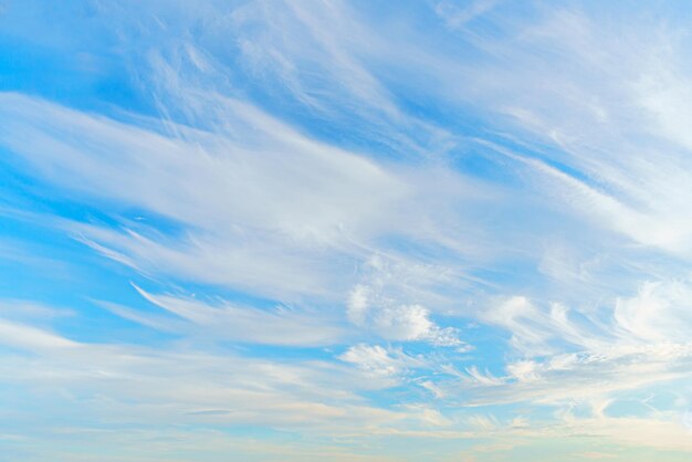 Nuages blancs sur le ciel bleu