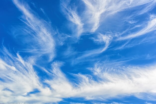 Nuages ciel bleu