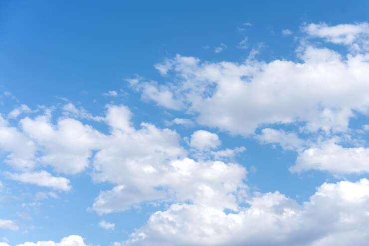 Photo nuages avec ciel bleu