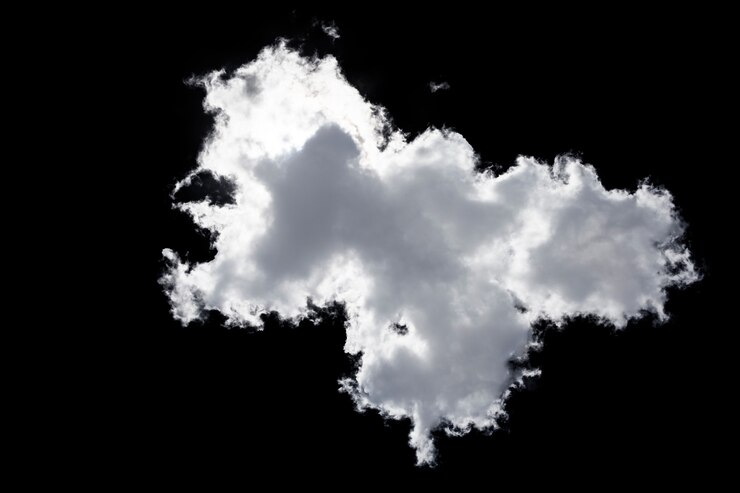 Photo nuages sur ciel noir
